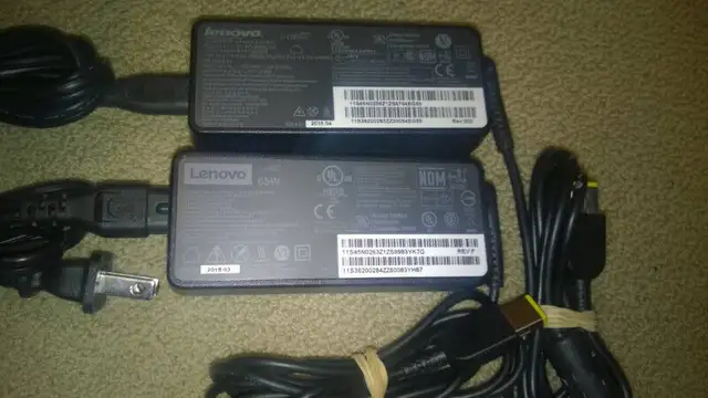 LENOVO Laptop power adapters - rectangular socket in Laptop Accessories in Mississauga / Peel Region - Image 3