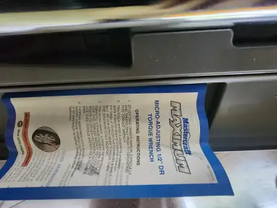 Mastercraft torque wrench 1/2 in drive, View more