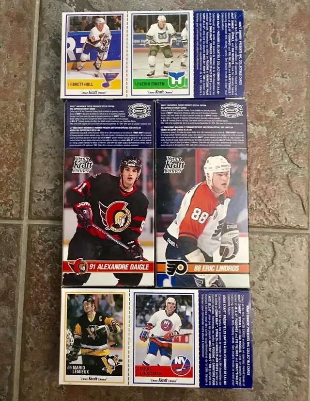 Kraft dinner - Uncut boxes- Hockey Cards (Lot #1) in Arts & Collectibles in Mississauga / Peel Region - Image 2