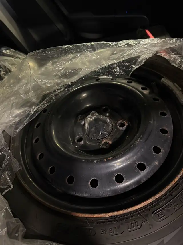 4 Winter Tires with Black Steel Rims 175/65 R15 in Tires & Rims in Peterborough - Image 4