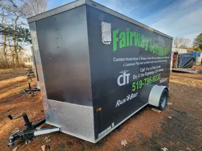 6x12x6'+ 3' V Nose Aluminum Siding Steel Frame Enclosed Trailer, View more