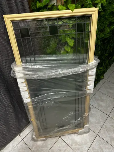 Exterior Door Decorative Glass Insert W23H49, View more