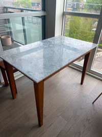 Modern Grey Marble Dining Table