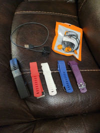 2 x  Fitbit 3 chargers and wrist bands