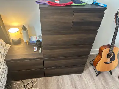 IKEA Dresser and bedside table set, View more