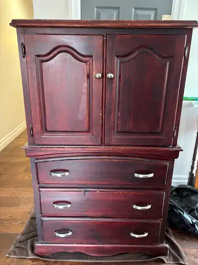 Wood Armoire or cupboard, View more