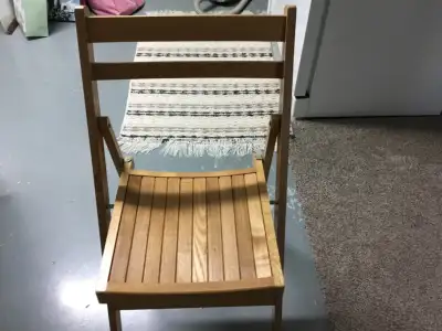 Solid wooden chairs., View more