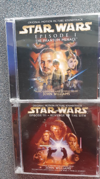 2 Cd musique Star Wars Episode 1-3 The Phantom Menace Music CD