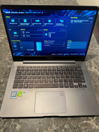 ASUS Ultra slim laptop i7, 14”, 16GB RAM, 512 SSD, MX150