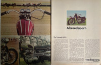1970 Triumph 650’s XLarge 2 Pg Original Ad 