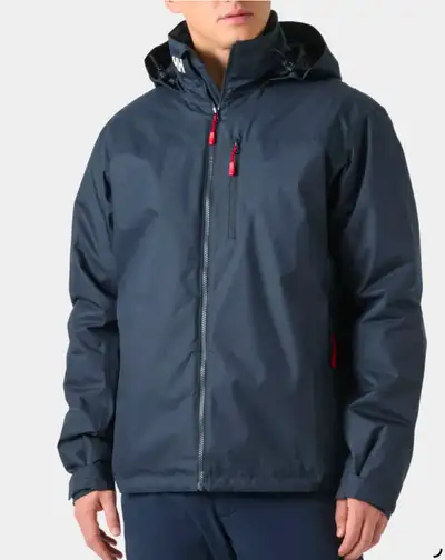 Helly Hansen hooded pile jacket, Men’s large navy, like new, View more