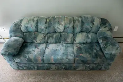 Unique Extra Firm Custom-Made Green Fabric Couch, View more