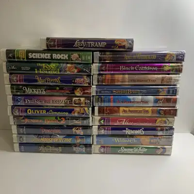 21 NEW Disney/Universal/MGM VHS collection - Black Diamond, View more