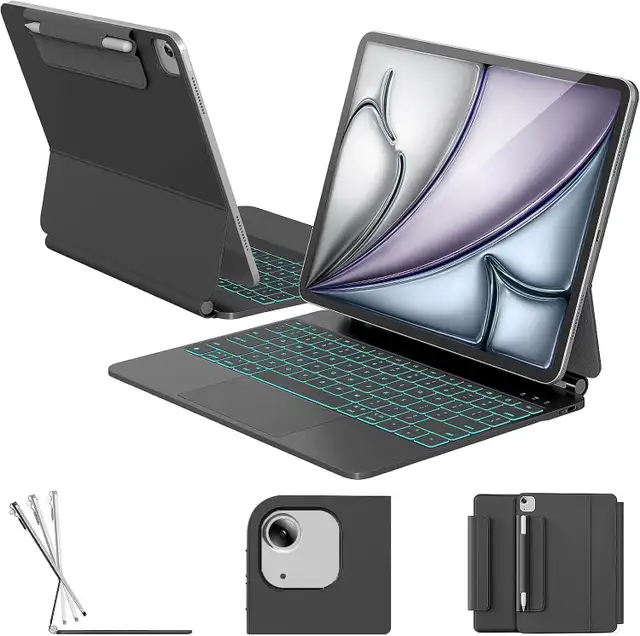RAYMCRAFT iPad Air 13" / iPad Pro 12.9" Wireless Keyboard Case – in iPads & Tablets in City of Toronto - Image 3