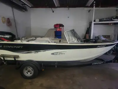 2004 Starcraft CStar 17 2004 75HP Merc 4 stroke recently serviced at Maple City. Comes with bimini t...
