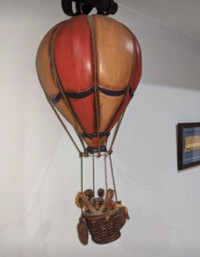 plz read: large fiberglass made hot air balloon figurine