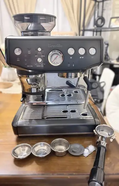 Breville Barista Express Impress Espresso Machine Black Stainles, View more