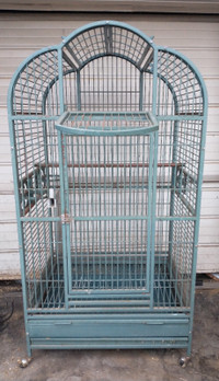 Large open top bird cage