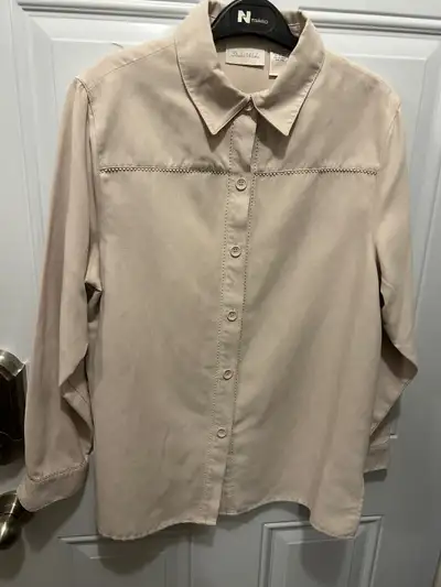 Studio Works Western Cowgirl shirt $15 Small Tan suede-like top, View more