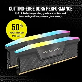 CORSAIR RGB DDR5 32GB (2x16GB) DDR5 6000MHz CL36 AMD EX, View more