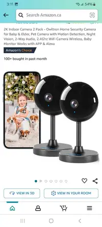 Indoor Camera 4 Pack - Owltron Home Security Camera