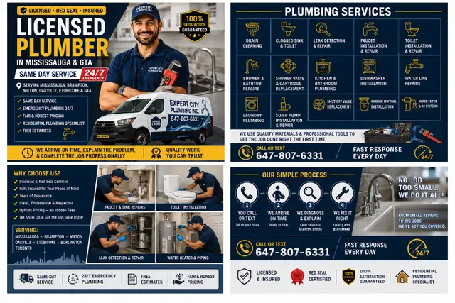Licensed Plumber in GTA | Same Day