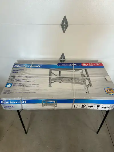 I'm selling a brand new Mastercraft workbench, perfect for any DIY enthusiast looking for a sturdy a...