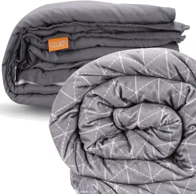 Rocabi 25lbs Adult Weighted Queen Blanket & Cover Set (60"x80"), View more