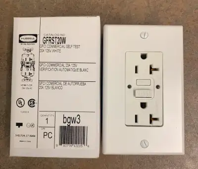 Hubbell GFCI, 20 Amp, 125V, Receptacle, Brand New!, View more