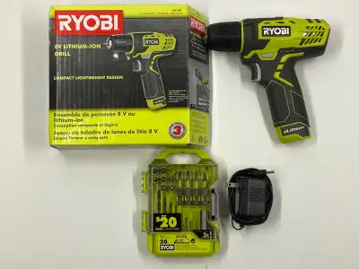 RYOBI 8V Lithium-Ion Compact Drill/Driver with Bits. Like New, View more