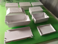 7 petites Boîtes en PVC blanc pour montage électronique