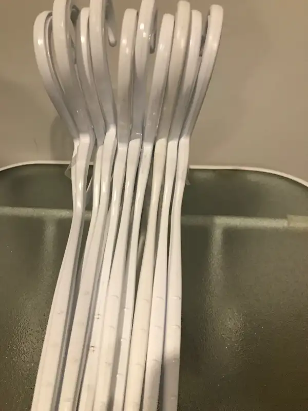 10 Pack of Thick Plastic Hangers in Storage & Organization in St. Albert - Image 4