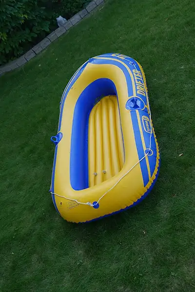 Taymor Drifter 713 Inflatable Raft - Approximately 69" x 45" - comes with two oars that disassemble...