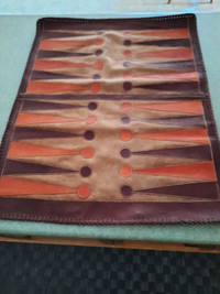 Leather backgammon set