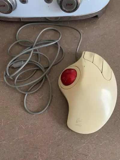 Logitech Marble Trackman Model T-CH11 Trackball Mouse PS/2, View more