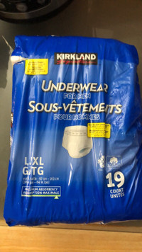 Kirkland (opened) Underwear for Men L/XL 38”-64 “, 15 cts $7