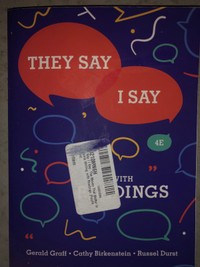 They say I say English book 