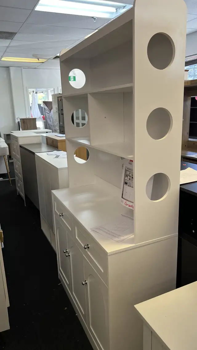 73" Tall Pantry Cabinet with Microwave Stand & Countertop, Drawe in Hutches & Display Cabinets in Markham / York Region - Image 2