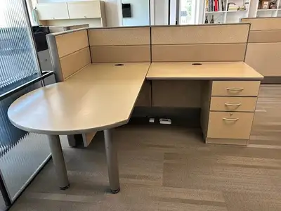 Various Office Furniture - cubicles, desks, credenza's