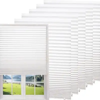 Brand New in Box 6-Pack Blackout Paper Shade, White, View more