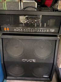 Crate All Tube Amp Head and 4 X 12" Speaker cabinet - LIKE NEW!