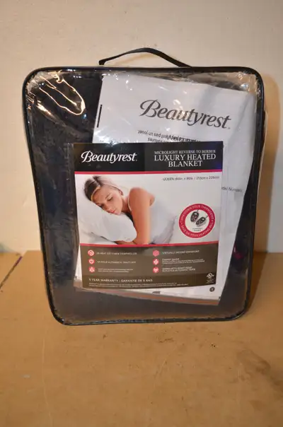 NEW BEAUTYREST HEATED BLANKET QUEEN SIZE, View more