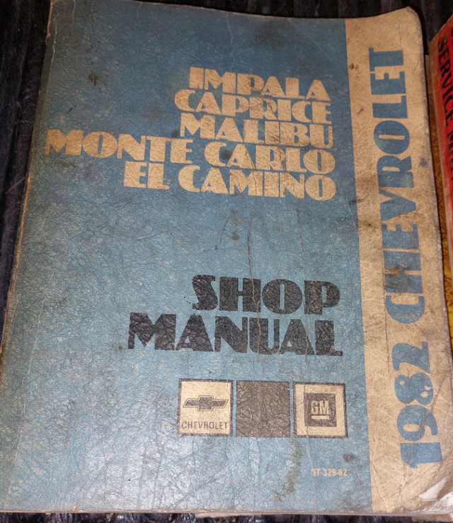 1982 El Camino Monte Carlo Shop Manual in Other in Kingston