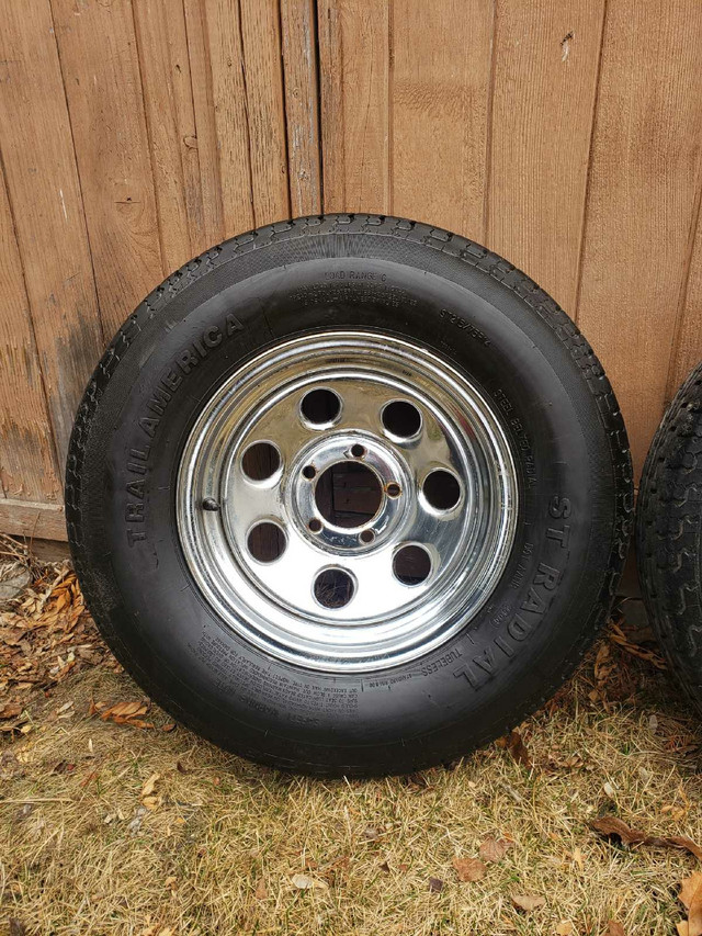 14 inch trailer wheels and tires  in Tires & Rims in Prince Albert - Image 2