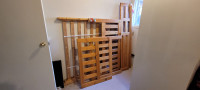 Bunk bed - Pine Solid wood Twin Over Double