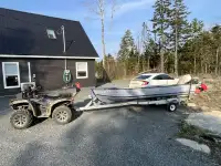 14ft aluminum boat with trailer 