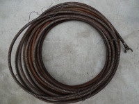 75 feet of 3/8 cable with head for drain cleaning machinethese