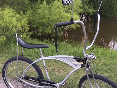 LEATHER HANDLEBAR STREAMERS. HAND MADE. THE REAL DEAL ! $35