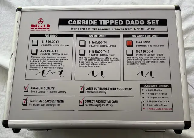 Dimar Dado Set in Power Tools in Kawartha Lakes - Image 2