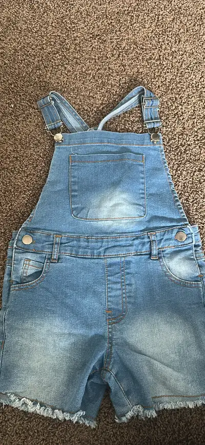 denim short overalls - girls size 6-7, View more